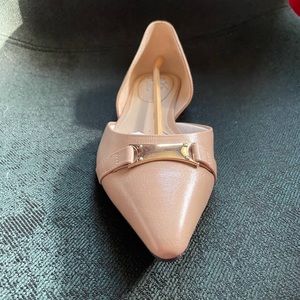 LifeStride Beige Nude Pointed Flats Womens US 9.5M Buckle
